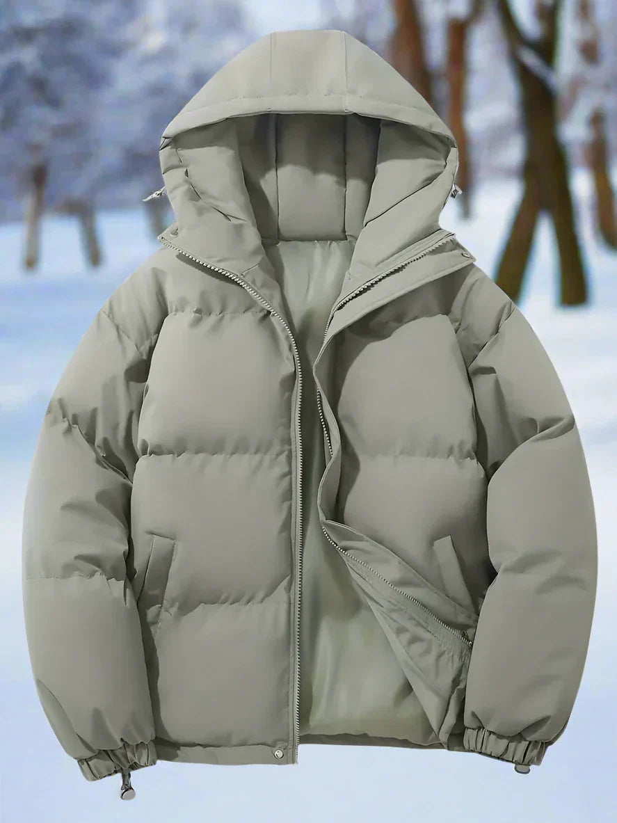 Warm Down Jacket Insulated Quilted with Hood