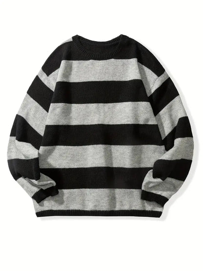 Men's Striped Retro Style Pullover