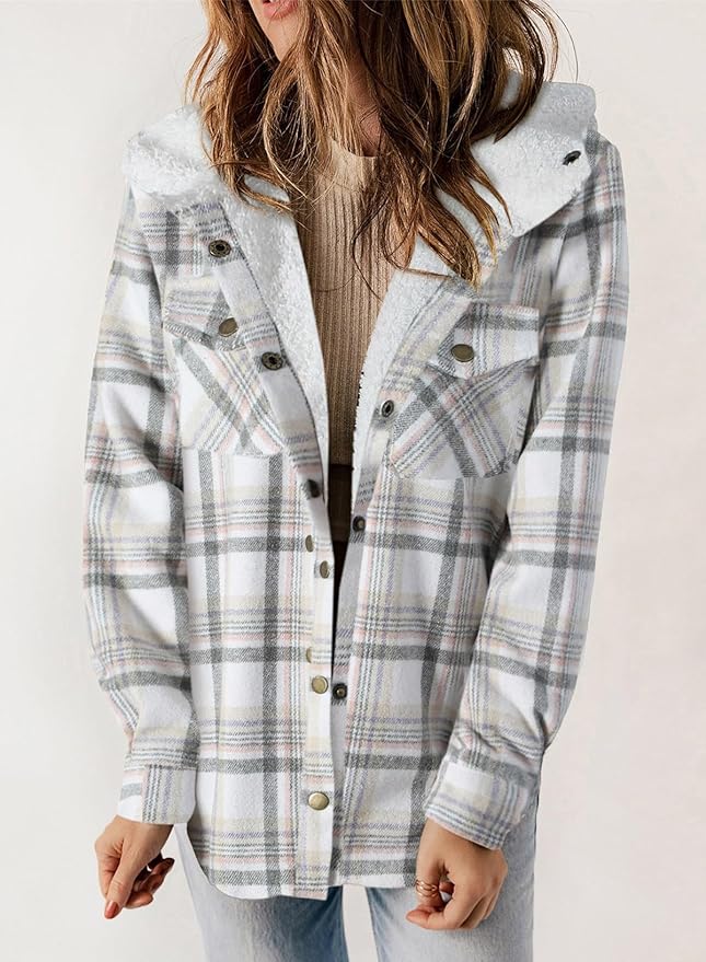 Checked Men's Flannel Jacket Winter
