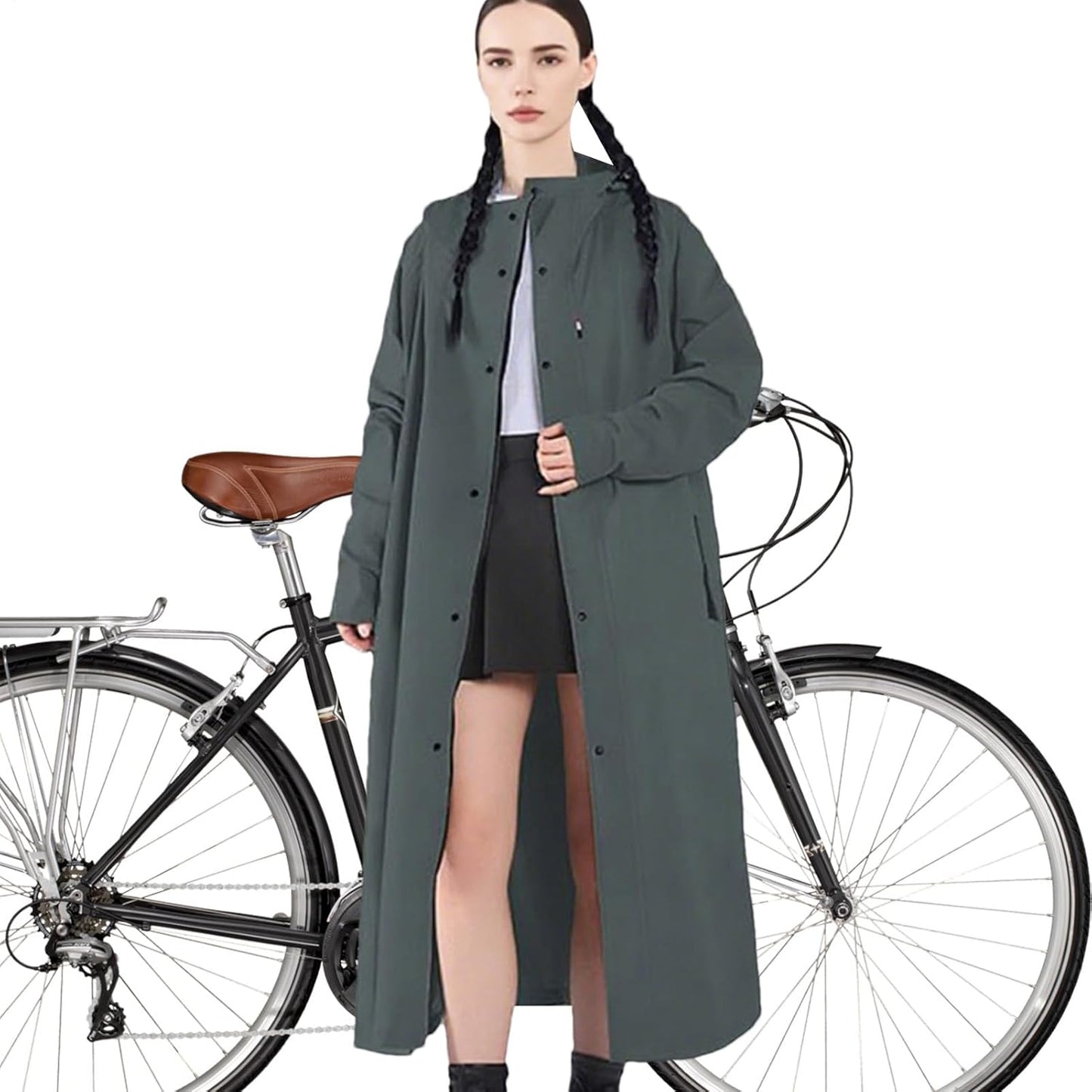 Waterproof Raincoat Long Women