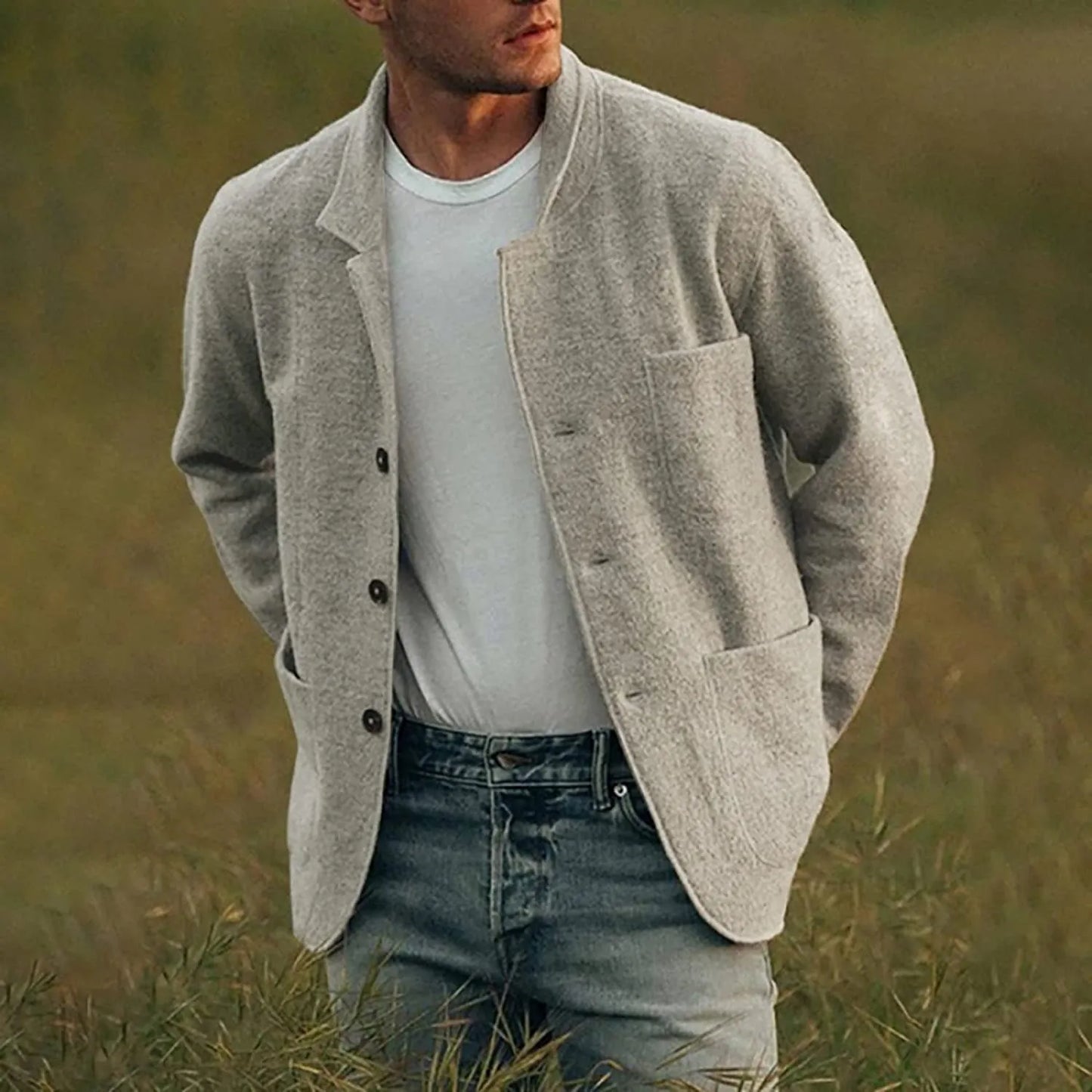 Modern Men's Streetwear Blazer
