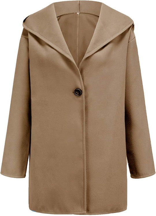 Elegant Hooded Coat Slim Fit Winter Coat