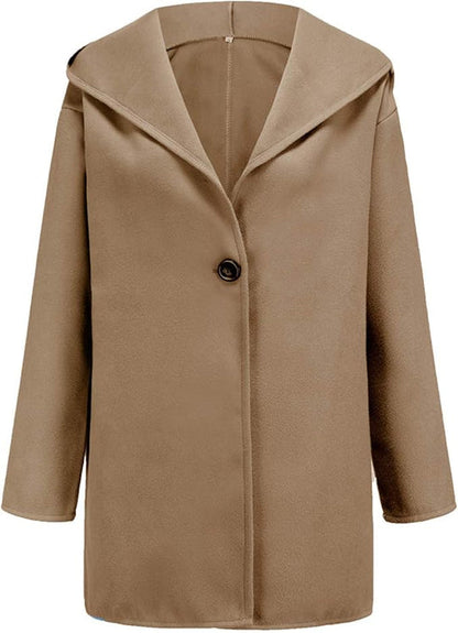 Elegant Hooded Coat Slim Fit Winter Coat