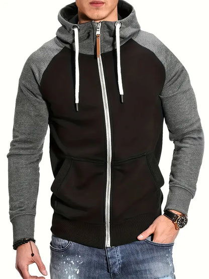 Men's Hoodie Long Sleeve Zip-Up