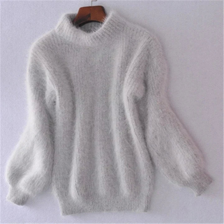 Women's Soft Mohair Turtleneck Sweater