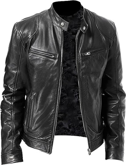 Men's Elegant Style Leather Jacket