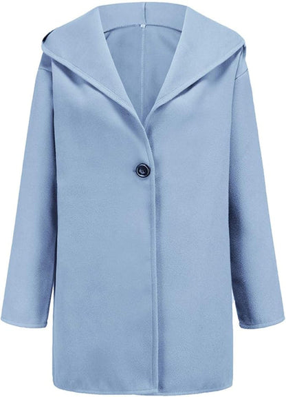 Elegant Hooded Coat Slim Fit Winter Coat