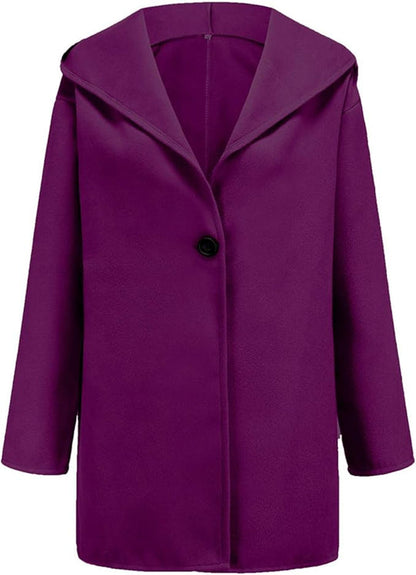Elegant Hooded Coat Slim Fit Winter Coat