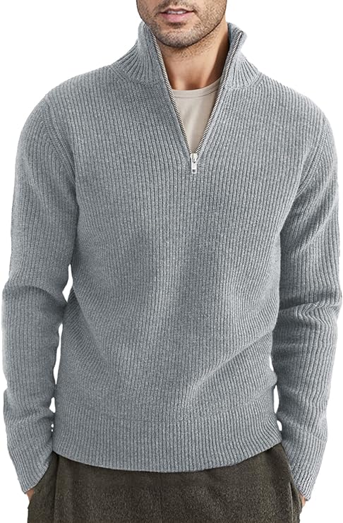 Men's Modern Pullover Zipper Design