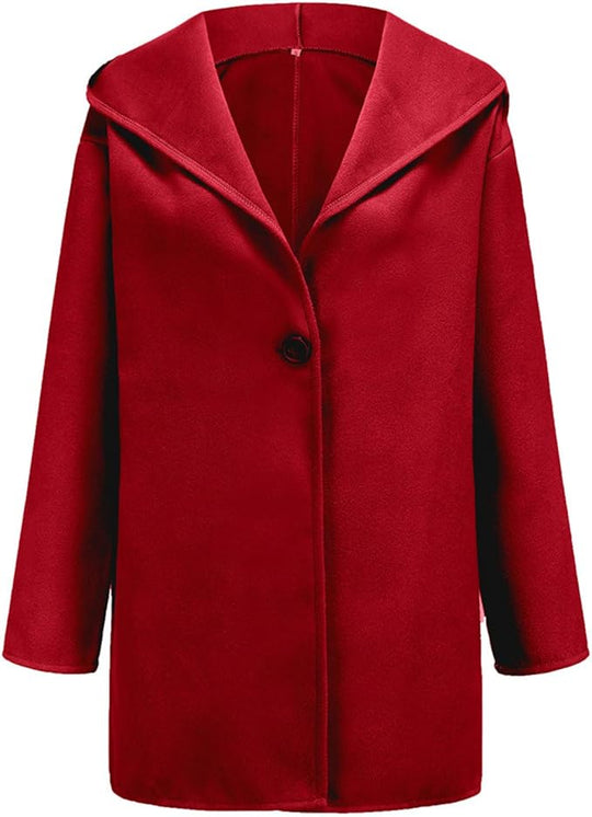 Elegant Hooded Coat Slim Fit Winter Coat