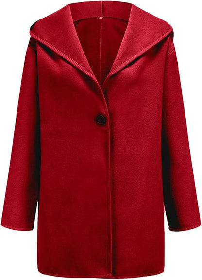Elegant Hooded Coat Slim Fit Winter Coat