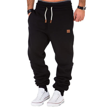 Comfortable Men's Joggers Soft Fleece Elastic