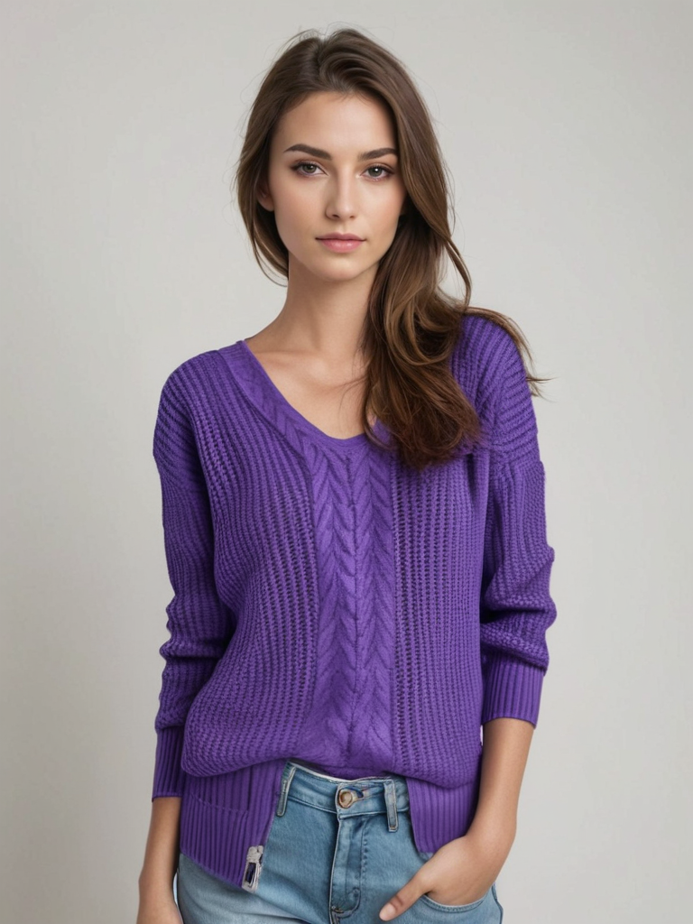 Damenschal Stilvoll Pullover Frauen - IdealeKleiden