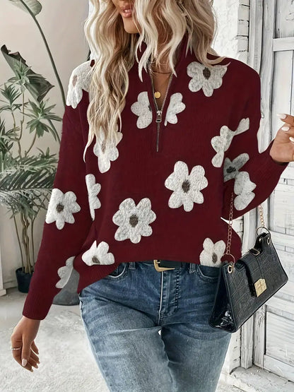 Women's Casual Zip-Up Sweatshirt