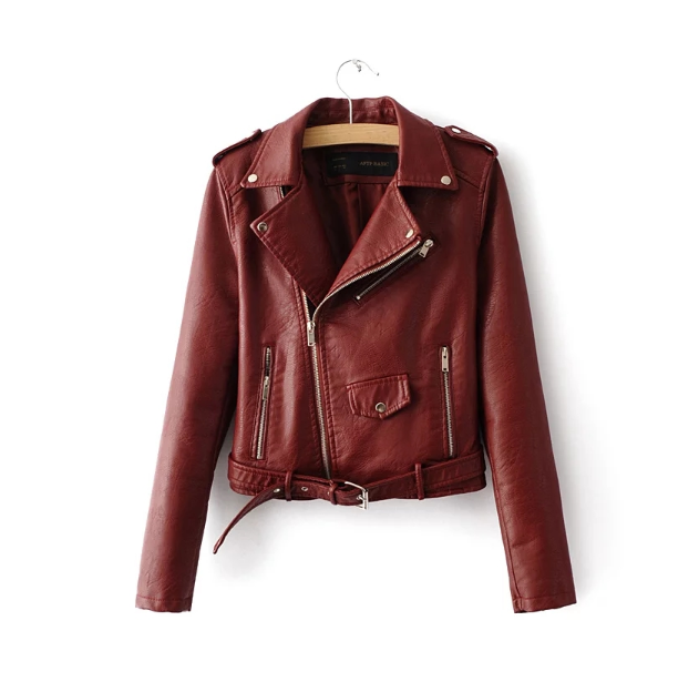 Mia - Luxury Leather Jacket Women Elegant Black