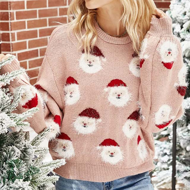 Christmas Jumper Reindeer Motif Festive