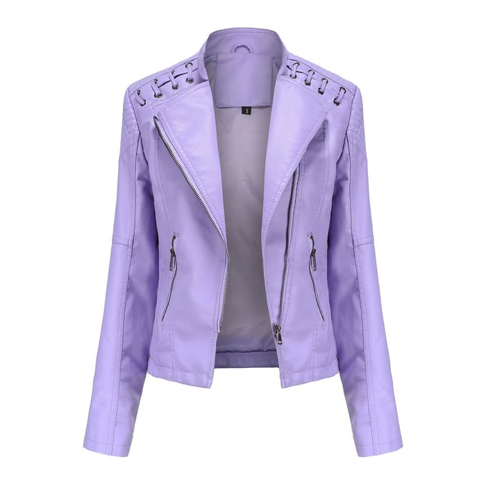 Soft Leather Jacket Lambskin Look