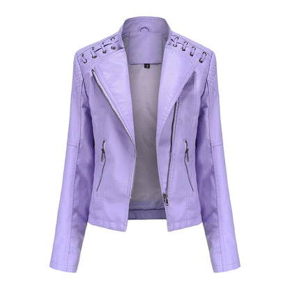 Soft Leather Jacket Lambskin Look