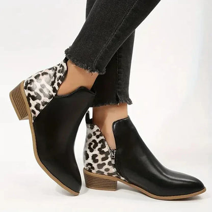 Women's Ankle Boots Pointed Toe Low Heel