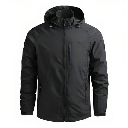 Men's Waterproof Hooded Windbreaker Outdoor Jacket