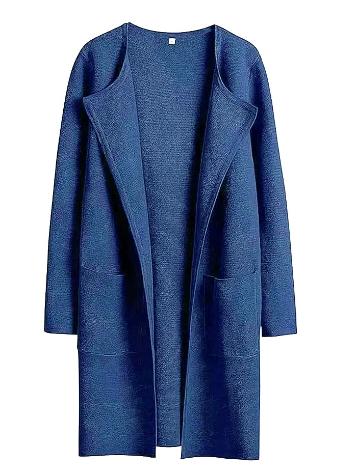 Women's Coat Knee-Length Loose Fit