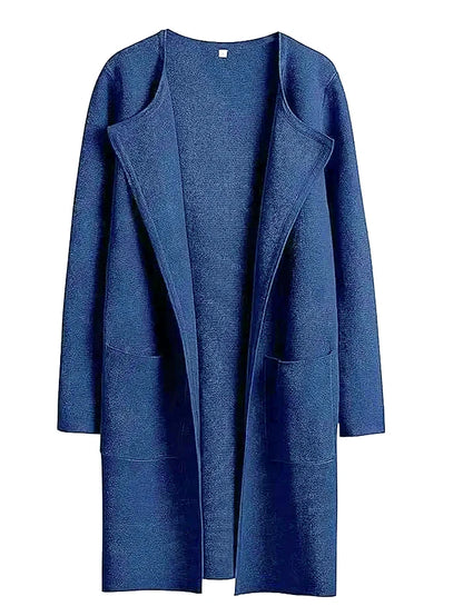 Women's Coat Knee-Length Loose Fit