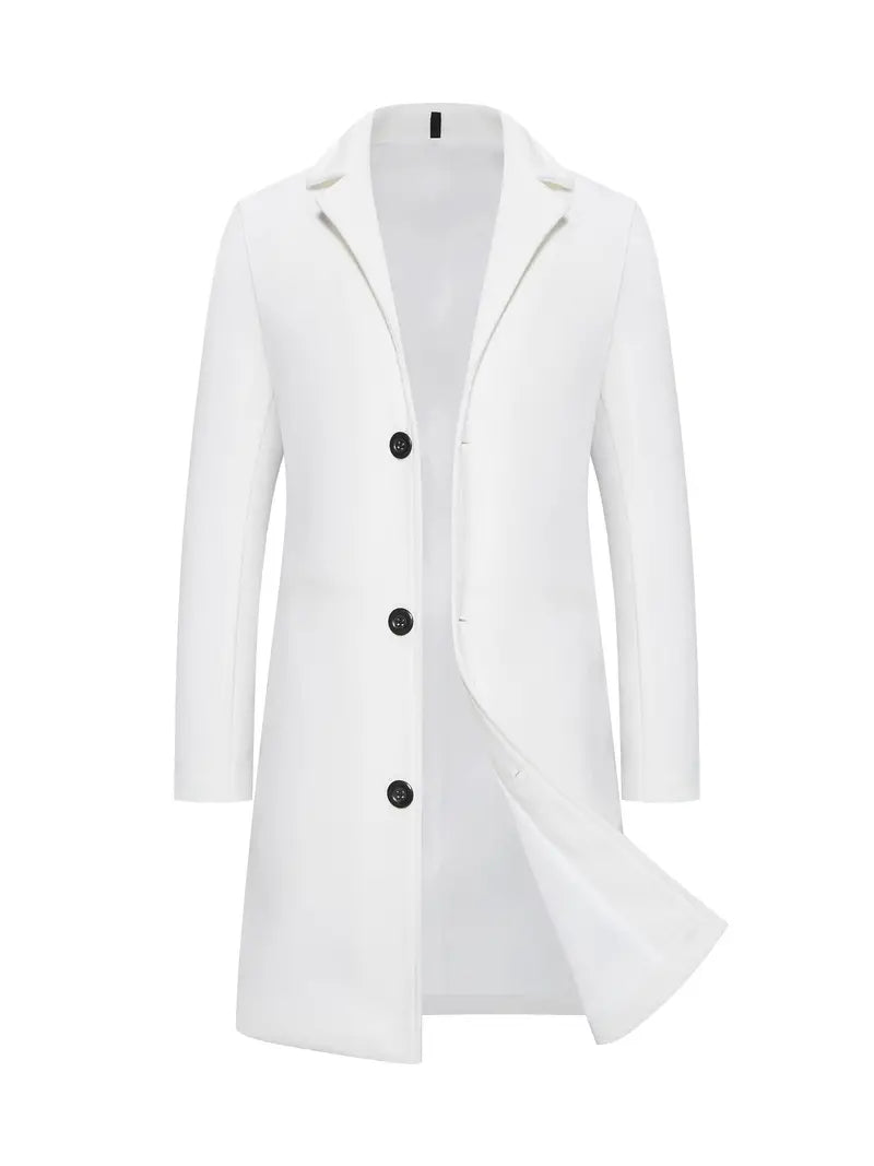 Men's Elegant Long Trench Coat
