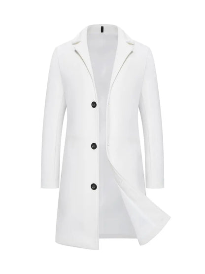 Men's Elegant Long Trench Coat