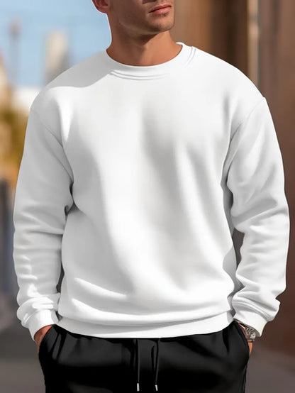 Men's Plain Crew-Neck Sweater
