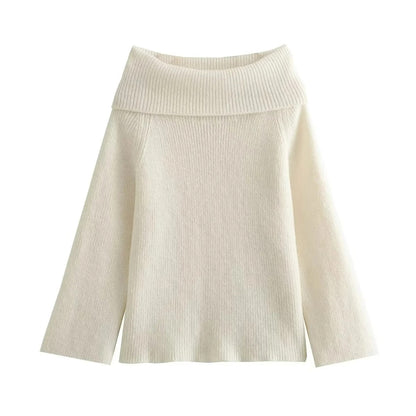 Soft Off-Shoulder Knitted Sweaters for Women