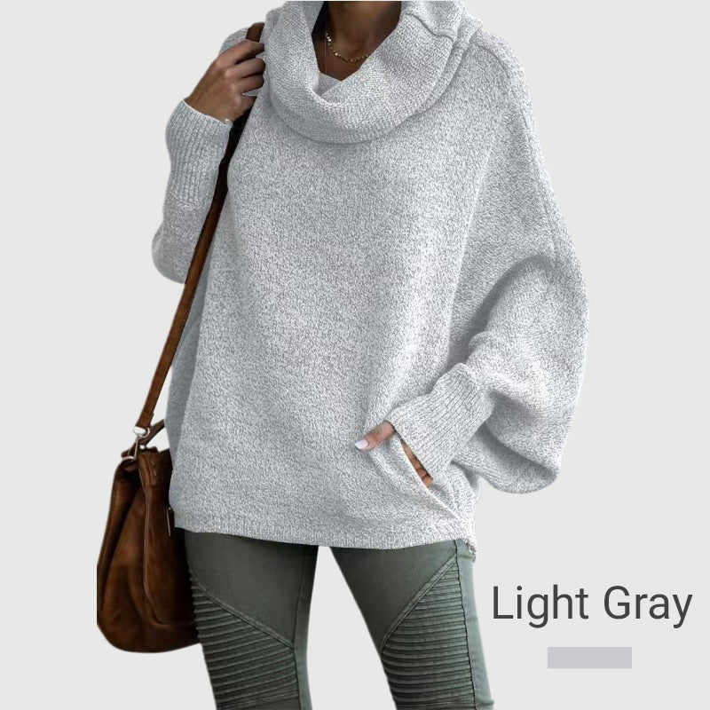 Cozy Batwing Sweater with Pockets