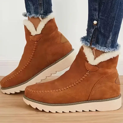 Soft women's boots lambskin look