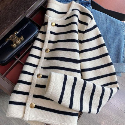 Cozy knit sweater autumn look warm