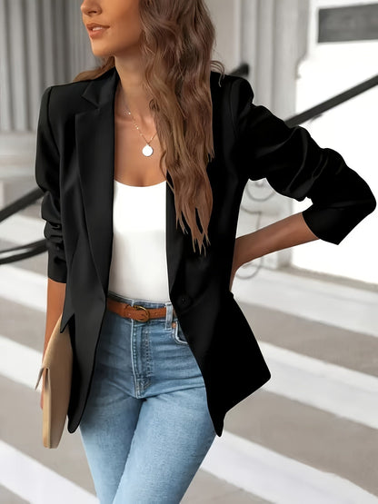 Practical Men's Blazer with Side Pockets