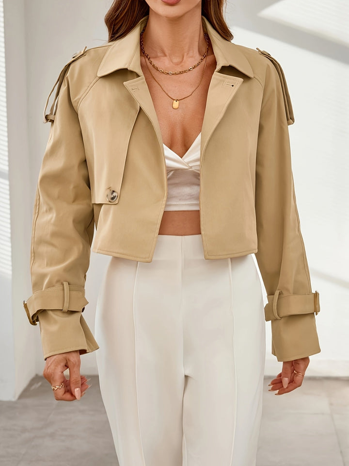 Stylish Khaki Trench Coat for Women - Elegant &amp; Comfortable
