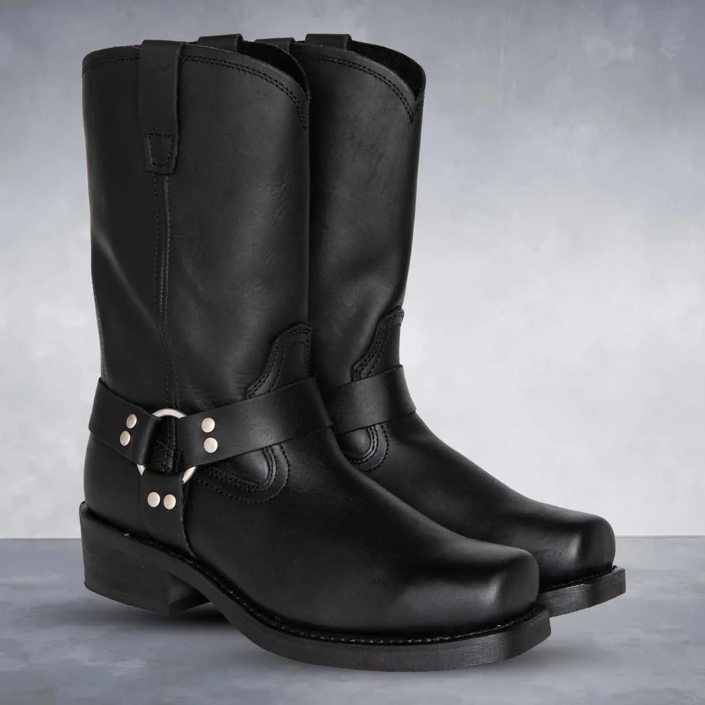Cowboy Boots Leather Western Style Mid-calf