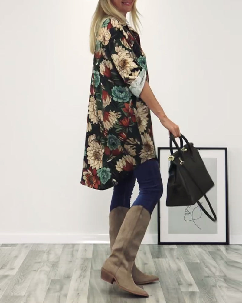Stylisches Hemd Leopardenprint Trendy - IdealeKleiden