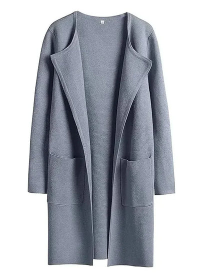 Women's Coat Knee-Length Loose Fit