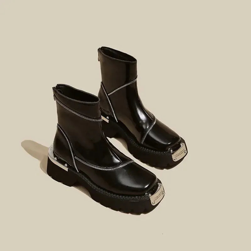 Warme Winterstiefel Dicksohle Wasserdicht - IdealeKleiden
