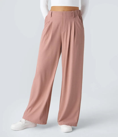 Elegant Women's High-Waisted Trousers
