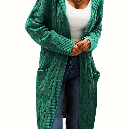 Women's Long Elegant Hooded Jacket