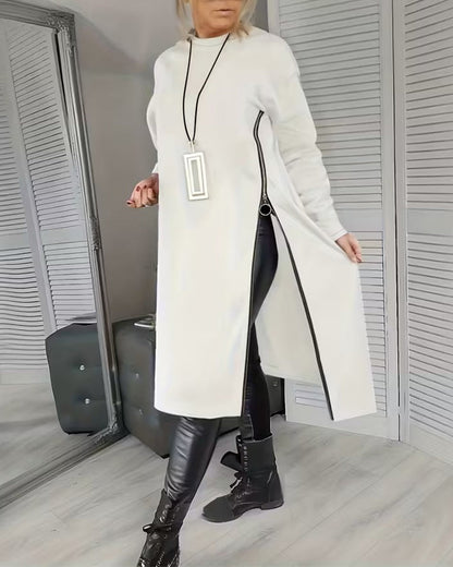 Stylische Damen Tasche Groß Reißverschluss - IdealeKleiden