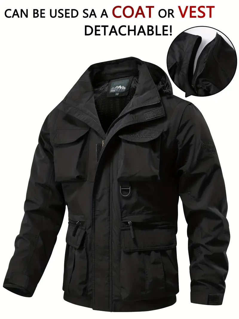 Men's Warm Hooded Windbreaker
