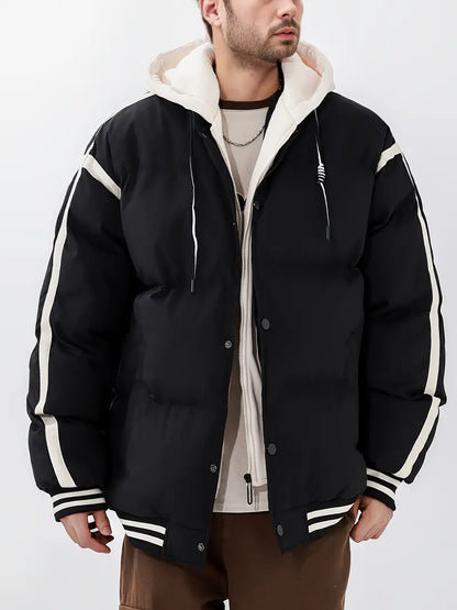Men's Quilted Jacket Warm Insulated Winter