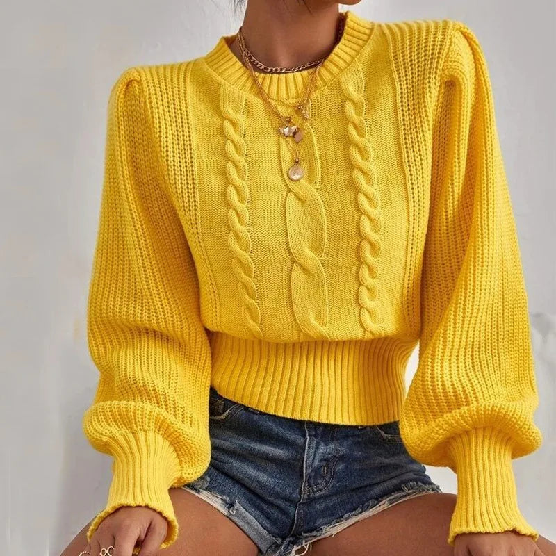 Stylish Knit Sweater Soft Chain Design