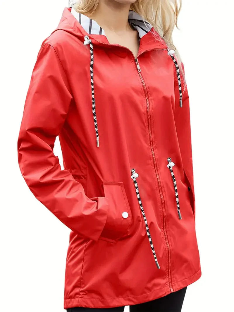 Waterproof Rain Jacket Winter Warm Elegant