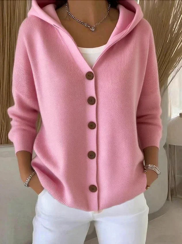 Cozy Cardigan Hoodie with Buttons