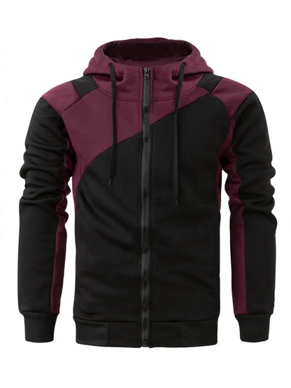 Men's Long-Sleeve Hoodie, Sporty & Modern
