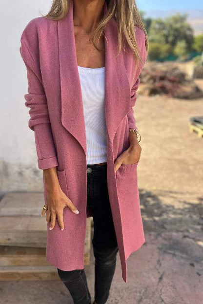 Fashionable Mid-Length Cardigan Jacket for Women