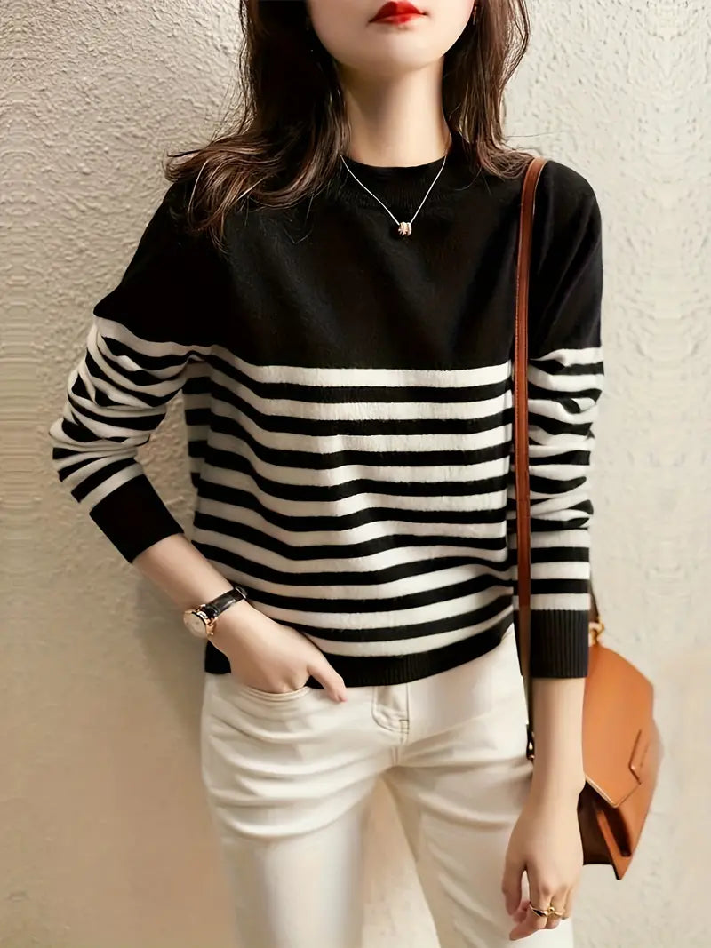 Olivia - Elegant Striped Jumper for Women
